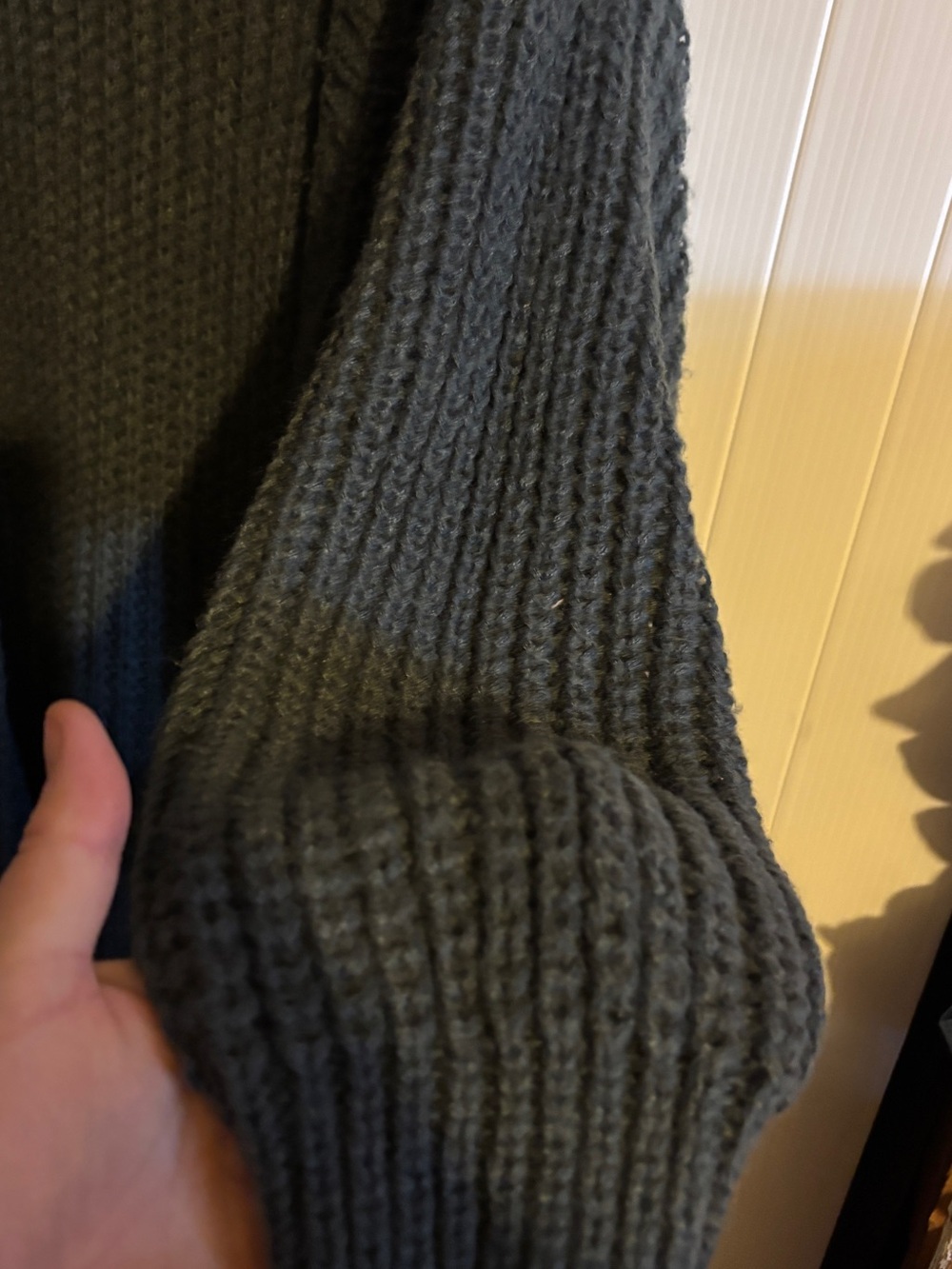 Cozy Long Open-Front Knit Cardigan Sweater - Dark Gray - Picture 5 of 8